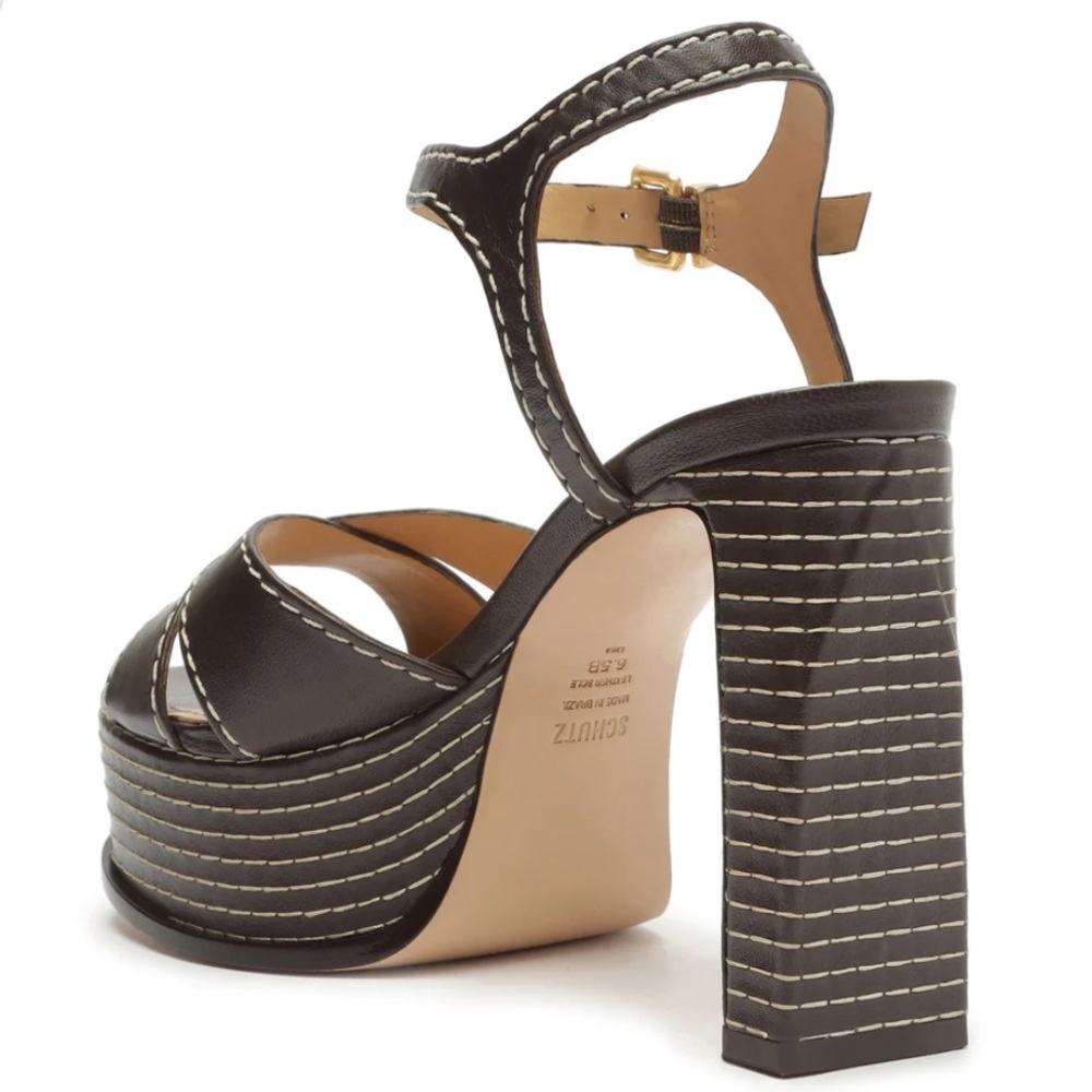 Schutz Keefa Casual Sandal Black - Picture 3 of 3